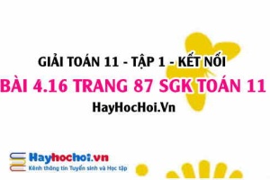 Giải bài 4.16 trang 87 Toán 11 tập 1 SGK Kết nối tri thức